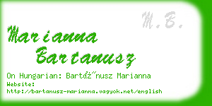 marianna bartanusz business card